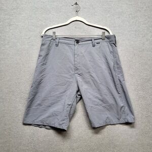 Hurley Men Shorts 32 Gray‎ Chino Logo Polyester